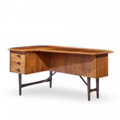 Peter L vig Nielsen Peter Lovig Nielsen Peter Lovig Nielsen Mid Century Danish Rosewood Boomerang Desk - 4477760