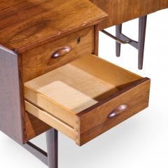 Peter L vig Nielsen Peter Lovig Nielsen Peter Lovig Nielsen Mid Century Danish Rosewood Boomerang Desk - 4477767
