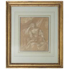 Peter Lely Old Master Portrait Drawing School of Sir Peter Lely - 1072701