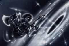 Peter Lloyd Tron Artist 70s Sci Fi Art Whats New in the Universe Original Art 1978 - 4585723