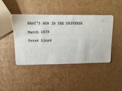 Peter Lloyd Tron Artist 70s Sci Fi Art Whats New in the Universe Original Art 1978 - 4585730