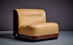 Peter Maly Pair of Trinom Lounge Chairs by Peter Maly for Cor in Cognac Brown Leather - 3230799