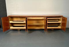 Peter Marino Modern Sideboard or Cabinet in Maple Marble and Brass Monumental - 3273163