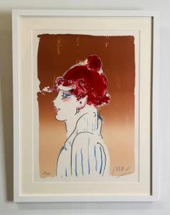 Peter Max Peter Max Color Silkscreen Girl From Ibiza Hand Signed Numbered Framed 1981 - 3988299