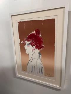 Peter Max Peter Max Color Silkscreen Girl From Ibiza Hand Signed Numbered Framed 1981 - 3988300