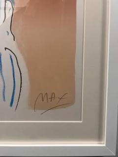 Peter Max Peter Max Color Silkscreen Girl From Ibiza Hand Signed Numbered Framed 1981 - 3988301