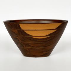 Peter Petrochko Peter Petrochko Carved Padauk and Ziricote Wood Bowl - 920257