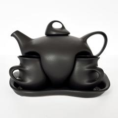 Peter Saenger Black Glazed Ceramic Teapot Set - 3328470