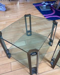 Peter Van Heeck Pair of bronze side tables by Peter Van Heeck - 2700747