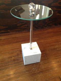 Petite Drinks Table with Marble Base - 1243644