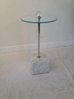 Petite Drinks Table with Marble Base - 1243645