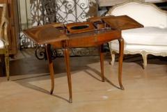 Petite French Louis XV Style Walnut Slant Front Desk Stamped circa 1810 - 3415271