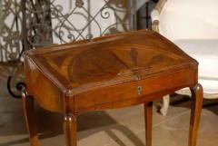 Petite French Louis XV Style Walnut Slant Front Desk Stamped circa 1810 - 3415273