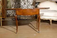 Petite French Louis XV Style Walnut Slant Front Desk Stamped circa 1810 - 3415406