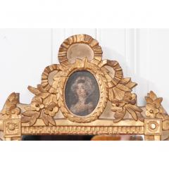 Petite Italian 19th Century Gold Gilt and Painted Mirror - 1936934