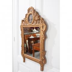 Petite Italian 19th Century Gold Gilt and Painted Mirror - 1936938