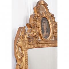 Petite Italian 19th Century Gold Gilt and Painted Mirror - 1936941