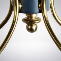 Petite Italian Brass Chandelier 1950s - 97012
