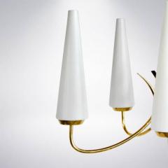 Petite Italian Brass Chandelier 1950s - 97015