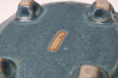 Petite Vintage Blue and Green Studio Pottery Square Planter by Deanna Nichols - 4453356