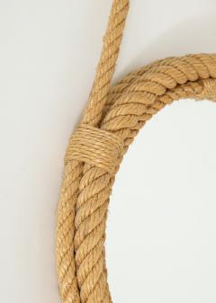 Petite Wall Rope Mirror by Audoux Minnet France 1960s - 2934809