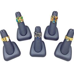 Petra Class Emerald Blue Sapphire Diamond Aquamarine Stacking Rings Petra Class 2024 - 4706415