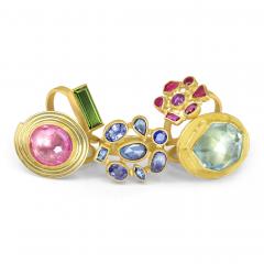 Petra Class One of a Kind Ruby 22k Gold Mosaic Ring Petra Class 2024 - 4710363