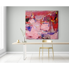 Petra Schott Meeting Pleasure Meeting Pain Abstract painting 2024 - 4010501