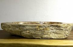 Petrified Wood Sink Top Quality in Beige Brown Pink Tones - 3595130