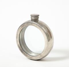 Pewter and Glass Flask England 20th C  - 3326802