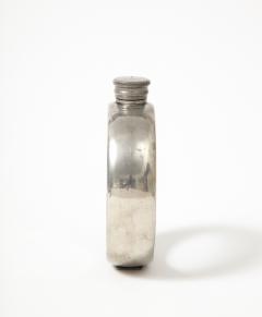 Pewter and Glass Flask England 20th C  - 3326806