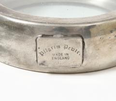 Pewter and Glass Flask England 20th C  - 3326807