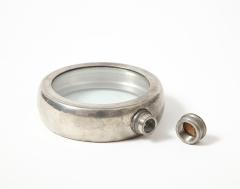 Pewter and Glass Flask England 20th C  - 3326809