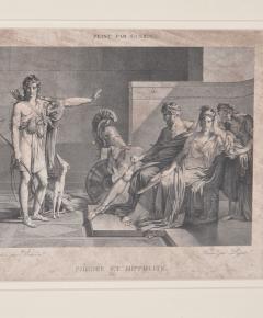 Ph dre et Hippolite Print France circa 1800 - 4555593
