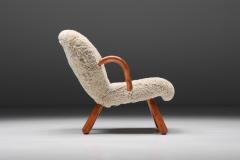 Philip Arctander Clam Chair in Sheepskin by Philip Arctander 1944 - 2598462