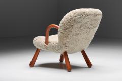 Philip Arctander Clam Chair in Sheepskin by Philip Arctander 1944 - 2598464