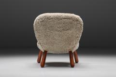 Philip Arctander Clam Chair in Sheepskin by Philip Arctander 1944 - 2598466