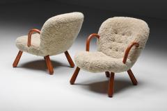 Philip Arctander Clam Chair in Sheepskin by Philip Arctander 1944 - 2598468