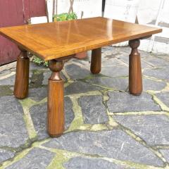 Philip Arctander Organic Oak Coffee Table With Massive Legs in the Style of Phillip Arctander - 3408840