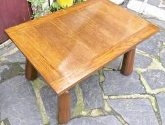 Philip Arctander Organic Oak Coffee Table With Massive Legs in the Style of Phillip Arctander - 3408844