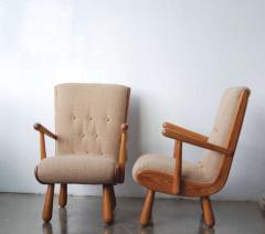 Philip Arctander Pair of Scandinavian Armchairs in the Style of Philip Arctander - 1021915