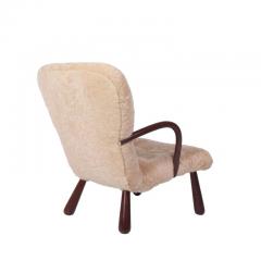 Philip Arctander Sheepskin Clam Easy Chair Attributed to Philip Arctander - 814313