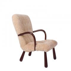 Philip Arctander Sheepskin Clam Easy Chair Attributed to Philip Arctander - 814317