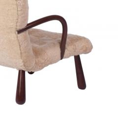 Philip Arctander Sheepskin Clam Easy Chair Attributed to Philip Arctander - 814318