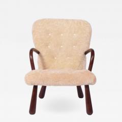 Philip Arctander Sheepskin Clam Easy Chair Attributed to Philip Arctander - 814356