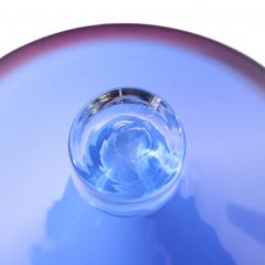 Philip Baldwin Philip Baldwin Monica Guggisberg Mid Century Blue Art Glass Vase - 4636584