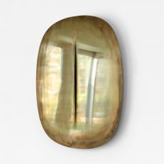 Philip Jividen American Contemporary Brass Slit Mirror - 4619576
