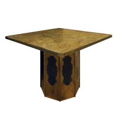 Philip Kelvin LaVerne Philip Kelvin LaVerne Square Etruscan Round Game Table 1970s - 692179