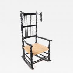 Philip Webb Philip Webb style Of An Ebonized Turners Rocking Chair - 4234457