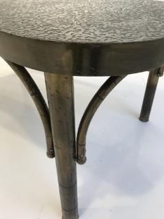 Philip and Kelvin LaVerne Acid etched bronze patinated Etruscan coffee table - 955282